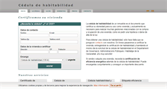 Desktop Screenshot of cedulahabitabilidad.net